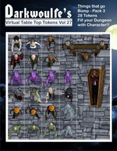 Load image into Gallery viewer, Darkwoulfe's Virtual Tabletop(VTT) Token Pack Vol27 - Things That Go Bump Pack 3