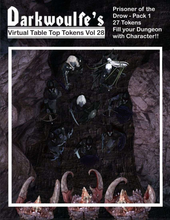 Load image into Gallery viewer, Darkwoulfe's Token Pack Vol28 - Prisoner of the Drow 1