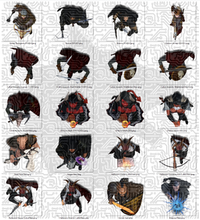 Load image into Gallery viewer, Darkwoulfe's Token Pack Vol1-Heroes and Villains - Remastered at 512X512 Pixels Complete Pack