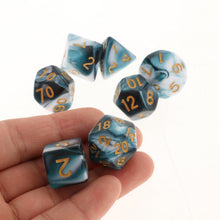 Load image into Gallery viewer, 7Pcs Polyhedral Dice Double-Colors Game For Rpg Dungeons And Dragons Dnd Mtg D20 D12 D10 D8 D6 D4