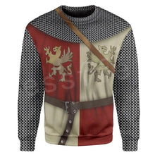 Load image into Gallery viewer, Tessffel Knight Templar Costume Armor Pullover NewFashion Harajuku Streetwear 3DPrint Unisex Zipper/Hoodies/Sweatshirt/Jacket 11