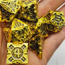 Load image into Gallery viewer, Articifer 7PCs Metal Dnd Dice Set Solid Polyhedral D&D Dice DND For Role Playing Game MTG Rpg Rol Pathfinder Board Games