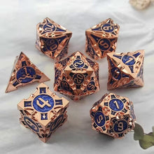 Load image into Gallery viewer, Articifer 7PCs Metal Dnd Dice Set Solid Polyhedral D&D Dice DND For Role Playing Game MTG Rpg Rol Pathfinder Board Games
