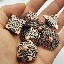 Load image into Gallery viewer, Articifer 7PCs Metal Dnd Dice Set Solid Polyhedral D&D Dice DND For Role Playing Game MTG Rpg Rol Pathfinder Board Games