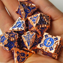 Load image into Gallery viewer, Articifer 7PCs Metal Dnd Dice Set Solid Polyhedral D&D Dice DND For Role Playing Game MTG Rpg Rol Pathfinder Board Games