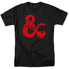 Load image into Gallery viewer, Dungeons & Dragons Ampersand Logo Unisex Adult T Shirt For Men And Women Black Large / T-Shirt