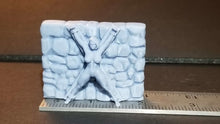 Load image into Gallery viewer, Half-Orc Female Prisoner On A St. Andrews Cross Wall Mounted 28Mm Miniature