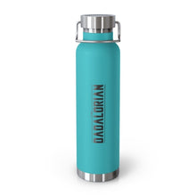 Load image into Gallery viewer, The Dadalorian 22Oz Vacuum Insulated Bottle Black Lettering Mint Green / Mug