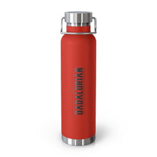 Load image into Gallery viewer, The Dadalorian 22Oz Vacuum Insulated Bottle Black Lettering Red / Mug