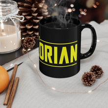 Load image into Gallery viewer, The Dadalorian Black 11Oz Mug Yellow Lettering