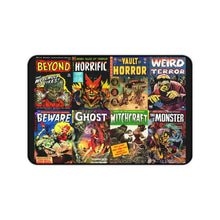 Load image into Gallery viewer, Vintage Horror Comic Collage Desk Mat 12 × 18 Home Decor