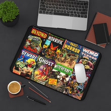Load image into Gallery viewer, Vintage Horror Comic Collage Desk Mat Home Decor
