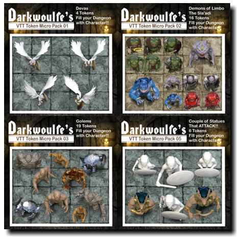 Micro Token Packs – Dungeon Digs