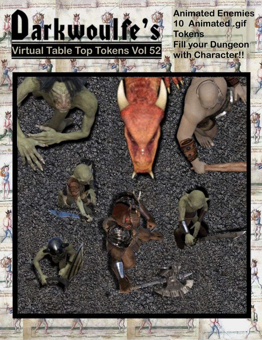 Darkwoulfe's Token Pack Vol52 - Animated Enemies - Pack 1