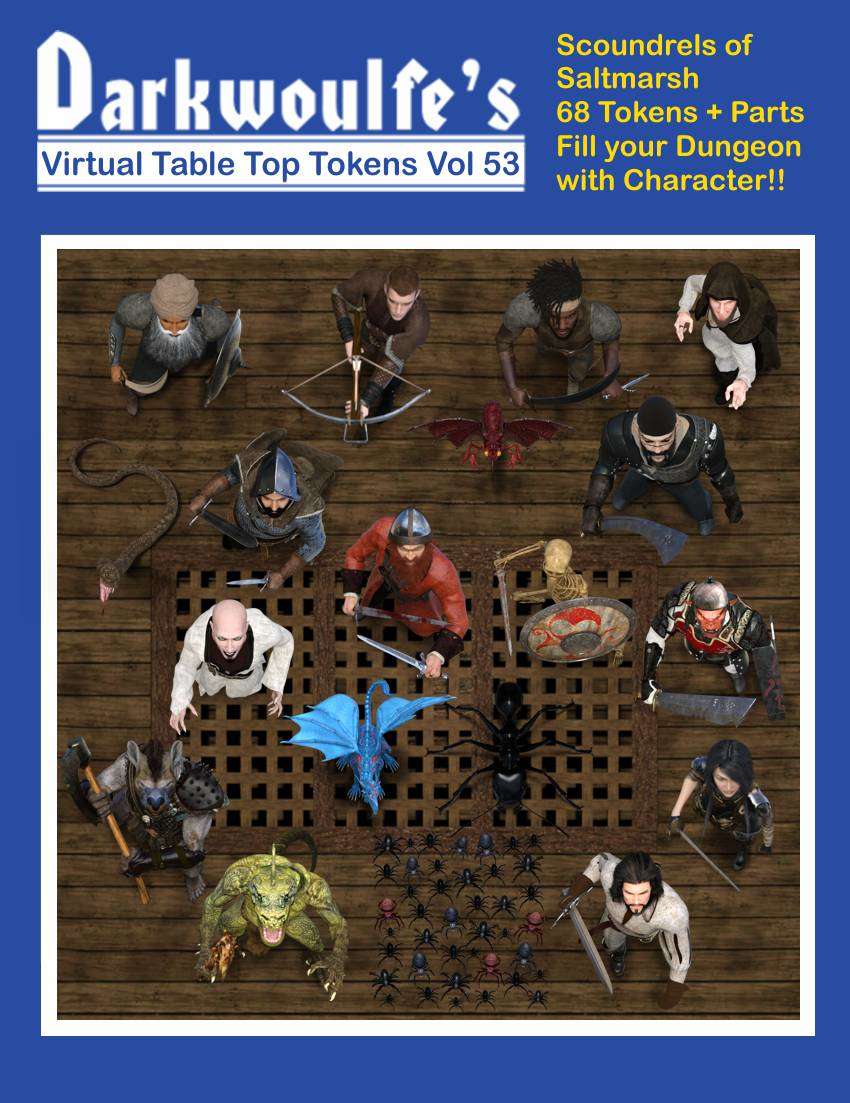 Darkwoulfe's Token Pack Vol53 - Scoundrels of Saltmarsh - 1