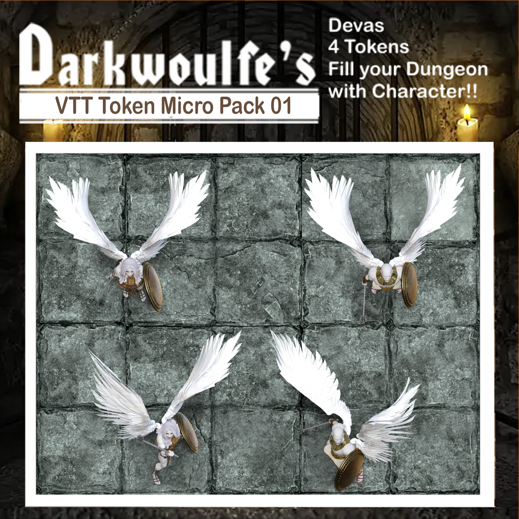 Darkwoulfe's Virtual Tabletop(VTT) Token Micro Pack Vol1 - Devas