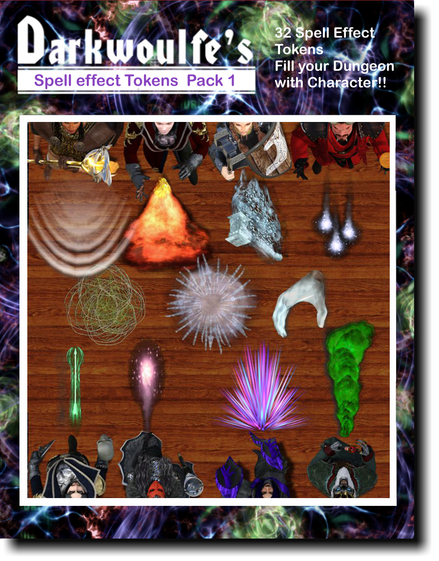 Darkwoulfe's Token Pack - Spell Effects Pack 1