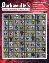 Load image into Gallery viewer, Darkwoulfe's Virtual Tabletop(VTT) Token Pack Vol51 - Heavy Armored Star Explorers
