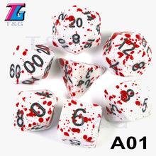 Load image into Gallery viewer, Polyhedral Dice TRPG DND Games 7Pcs/Set D4 D6 D8 D10 D12 D20 Multi Sides for Board Game
