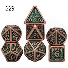 Load image into Gallery viewer, Steamfunk 7 Pcs Galaxy Metal D&amp;D Dice, Metal DND Dice, Polyhedral Metal Dice Set, for Role Playing Game MTG Pathfinder
