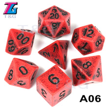 Load image into Gallery viewer, Polyhedral Dice TRPG DND Games 7Pcs/Set D4 D6 D8 D10 D12 D20 Multi Sides for Board Game
