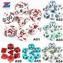 Load image into Gallery viewer, Polyhedral Dice TRPG DND Games 7Pcs/Set D4 D6 D8 D10 D12 D20 Multi Sides for Board Game
