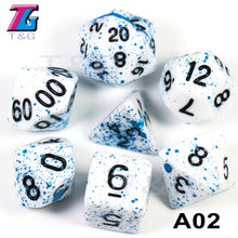 Load image into Gallery viewer, Polyhedral Dice TRPG DND Games 7Pcs/Set D4 D6 D8 D10 D12 D20 Multi Sides for Board Game
