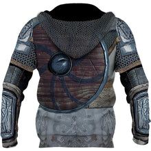 Load image into Gallery viewer, Viking Armor - Tattoo 3D All Over Printed Men hoodies Harajuku Fashion hooded Sweatshirt Unisex Casual jacket Zip Hoodie WJ002
