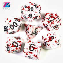 Load image into Gallery viewer, Polyhedral Dice TRPG DND Games 7Pcs/Set D4 D6 D8 D10 D12 D20 Multi Sides for Board Game
