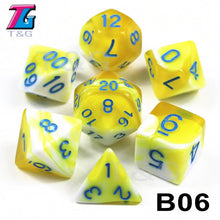 Load image into Gallery viewer, Polyhedral Dice TRPG DND Games 7Pcs/Set D4 D6 D8 D10 D12 D20 Multi Sides for Board Game
