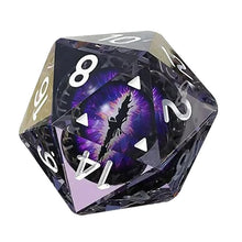 Load image into Gallery viewer, Dragon&#39;s Eye Crystal Transparent 20 Sided D20 Dice Polyhedral Various Shapes Sculpture Digital Dices for Bar Pub Club Party Games
