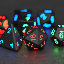 Load image into Gallery viewer, 7pcs/set Electronic Dice LED D4-D20 Glow LED Cubes 7pcs/set Electronic Dice Dice LED D4-D20 Glow LED Cubes
