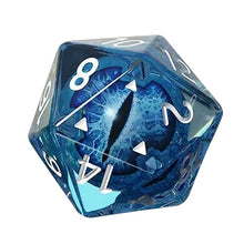 Load image into Gallery viewer, Dragon&#39;s Eye Crystal Transparent 20 Sided D20 Dice Polyhedral Various Shapes Sculpture Digital Dices for Bar Pub Club Party Games
