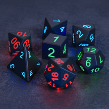 Load image into Gallery viewer, 7pcs/set Electronic Dice LED D4-D20 Glow LED Cubes 7pcs/set Electronic Dice Dice LED D4-D20 Glow LED Cubes
