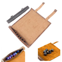 Load image into Gallery viewer, Dice Tray Dice Rolling Mat With Zippered Dice Holder - Compatible Dice Game Accessaries
