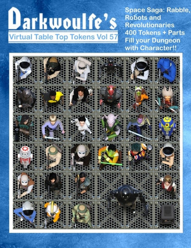 Darkwoulfes Token Pack Vol57 - Space Saga Rabble Robots And Revolutionaries