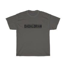 Load image into Gallery viewer, The Dadalorian - Black Lettering S / Charcoal T-Shirt
